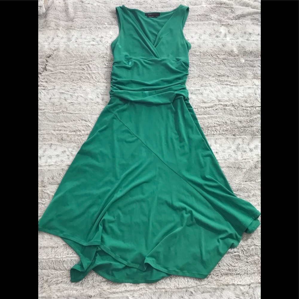 green BCBG MAXAZRIA dress